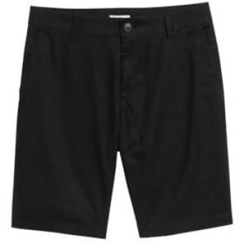 Denim Relaxed Fit Chinoshort (Leinenmix) – Tom Tailor – XL, Schwarz