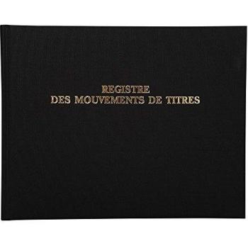 Exacompta Registre Mouvements de Titres 100 Pages 24x32cm