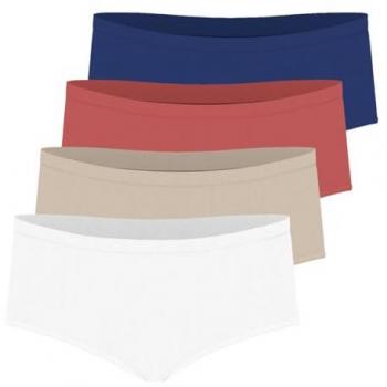 Coton Athena – Ensemble de 4 Boxers Femme Multicolores
