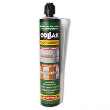 Adhesivo Taco Químico Poliéster 280ml COLLAK