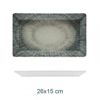 Piatto Rettangolare Space in Porcellana 26x15 cm