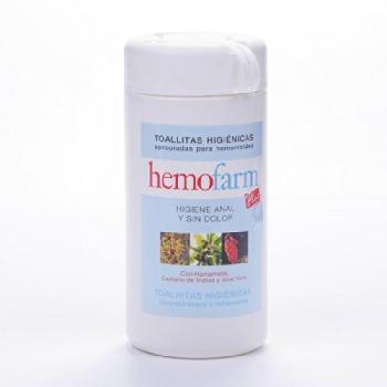 HEMOFARM PLUS TOALLITAS 40 UNI CONTENEDOR