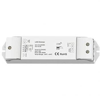 Fiai IsoLED Sys-Pro Dimmer mit Push-Funk Mesh, Multi-PWM, 1 Kanal, 12‑24 V DC, 10‑15 A – LED-Controller in
