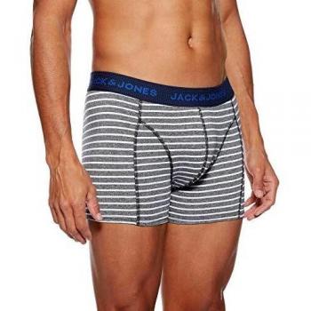 Bóxer Jack & Jones Jacstrip Twisted Trunks Noos, Grey Melange para Hombre