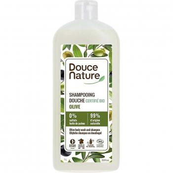 Shampooing et gel douche familial olive douce Douce Nature