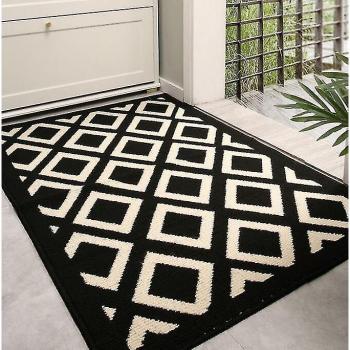 Alfombra absorbente negra y blanca 60x90cm