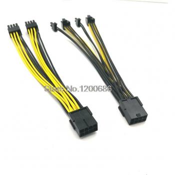 Cable de alimentación para GPU 8p hembra a 2x6 + 2 pines macho