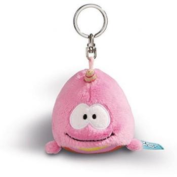 NICI 41850 Theodor und Freunde Schlüsselanhänger Einhorn-Wal Rainbow Bubble, 10 cm, Mädchen, Rosa