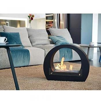 Tecno Air System Camino a Bioetanolo Interno Freestanding Trasparente Nero