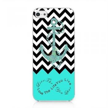 CMP Sea Anchor Wave Stripes Plastic Skin Protector for Apple iPhone 5c