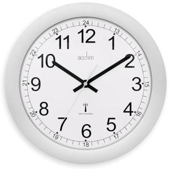 Acctim Analog Wall Clock 30 x 3cm Silver
