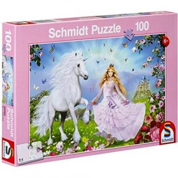 Prinzessin der Einhörner, 100 Teile Kinderpuzzle