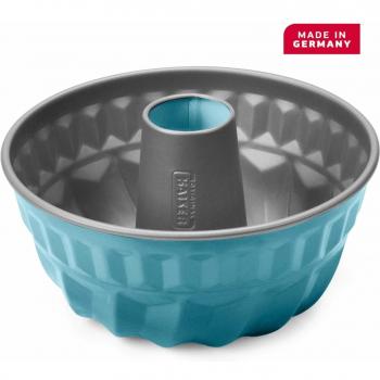 Antihaft-Gugelhupfform 22 cm – Blau‑Glanz