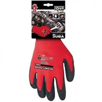 Guante nylon/nitrilo foam H111801 talla 08 negro de Juba caja de 10 unidades