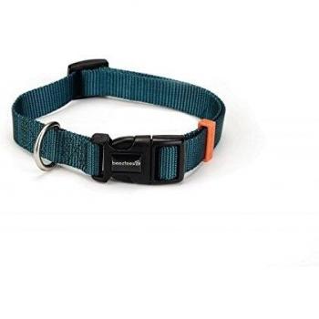 Beeztees halsband nylon donkergroen 35-50 cm x 20 mm