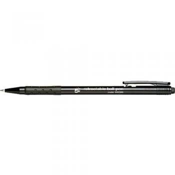 Joblot 25 Retractable Ballpoint Slim Pens Black Clearance Last Few Remaining