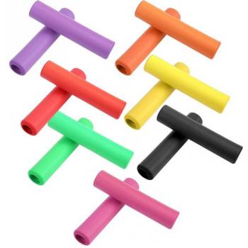 13.5cm Silicone Bicycle Handlebar Grips Anti-Skid with End Plugs