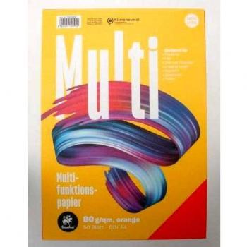 Staufen Multifunktionspapier A4 80g/qm VE=50 Blatt intensiv orange