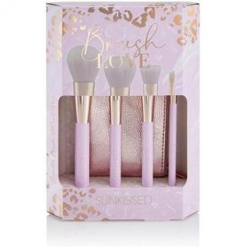 Sunkissed Makeup Brush Love Set with Cosmetic Bag