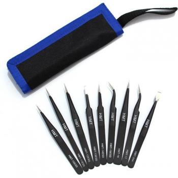 Industrial Precision Tweezers Set