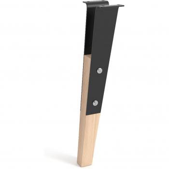 Pata de Centro en Madera Color Negro 40 cm