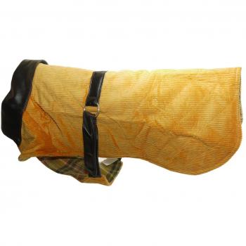 Doggie Outdoor Corduroy & Leather Jacket – Orange 16