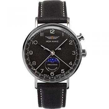 Iron Annie Men's 41mm Leather Watch