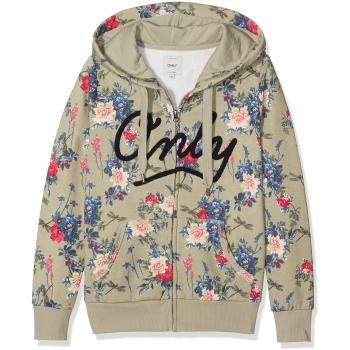 ONLY Damen Sweatjacke Onlawesome Umbrella Finley Zip Swt CS, Mehrfarbig (London Fog Aop)