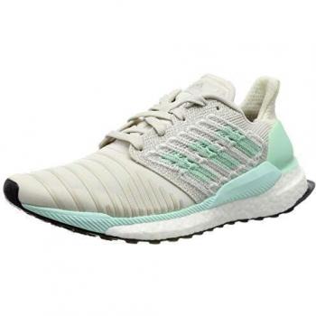 Adidas Damen SOLAR Boost W Sportschuh, Weiß (Raw White/Clear Mint/Active Purple)