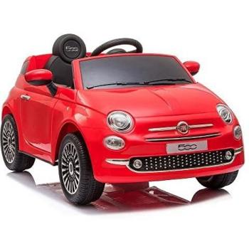 Coche Eléctrico para Niños Fiat 500 Rojo Con control remoto MP3 30 W 6 V 113 x 67,5 x 53 cm