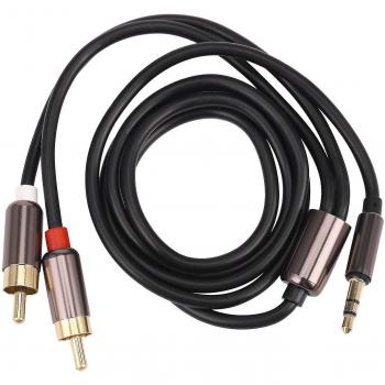 Câble Y 1m 3.5mm Male à 2 RCA Male