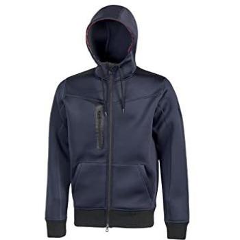U‑Power Tasty Deep Blue 2XL: Sudadera de Felpa, Cremallera y Capucha Deportiva