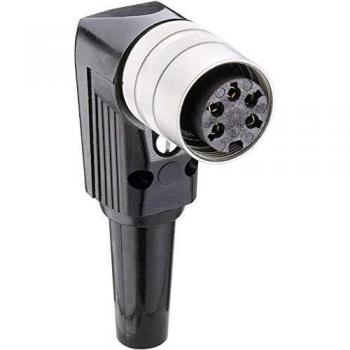 Lumberg WKV 30 Right Angle 3-Pin DIN Connector Socket, Silver
