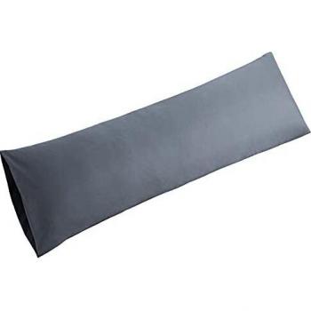 BEDSURE Housse de Coussin Gris Obscur, 45x170 cm – Finition Étanche