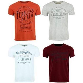Lot 4 de T‑shirts vert, bleu, blanc, gris – RivLeón