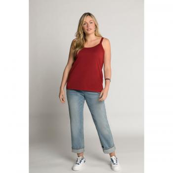 Plus Size Jersey Cami, Spaghetti Strap, Red, Size 32/34