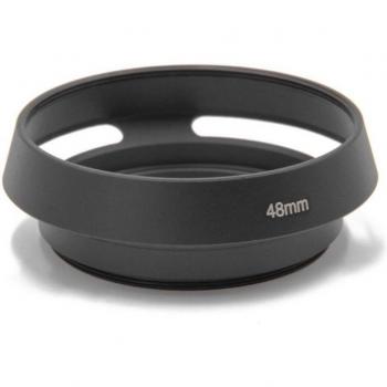 Pare‑lumière métallique VH BW 48 mm, finition noire – Style A (Canon QL17 G3/GIII)
