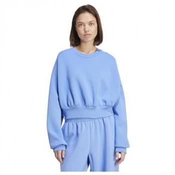 Soft Lux Blue Long Sleeve Top for Women – M