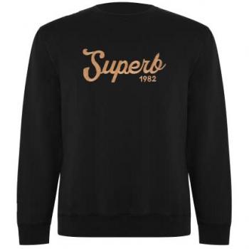Sleek Black Long Sleeve Crew – Small (SPRBSU‑001)