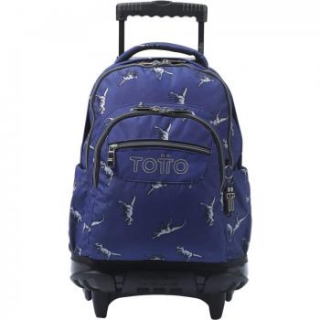 Mochila Totto Renglones Azul para Escuela