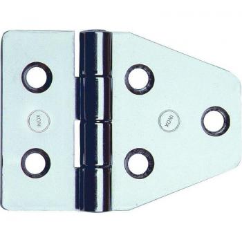 Cerniera a Perno Fisso 852, 12 unità, Inox Nautica 55x40mm