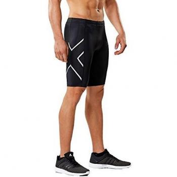 Men's 2XU Core Compression Shorts, Medium, Black/Silver