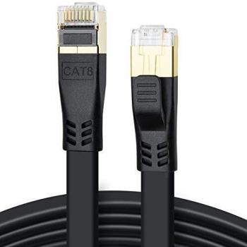 Gigabit CAT 8 Ethernet Cable, 15m with Gold Plated RJ45
