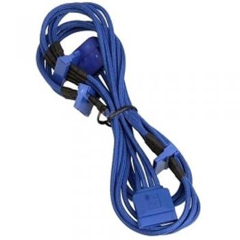 4‑Port SATA‑Adapter von BitFenix – Molex Input, 20 cm, blau