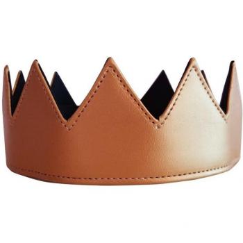 Mittelalterliches Krone Stirnband aus PU Leder für Königin und König Kostüme