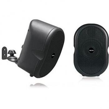 Fonestar Pareja Altavoces PA 3in 40W 100V NEGROS Hi-Fi Compactos con Transformador de Línea y Refuerzo en Graves Bass Reflex
