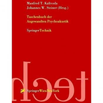 Kalivoda, Manfred T. Taschenbuch Der Angewandten Psychoakustik