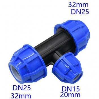 Divisor de agua en T para tuberías de 1/2 3/4 y 1 pulgada