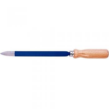 Outil de raclage triangulaire, 200 mm, forme C, manche en bois