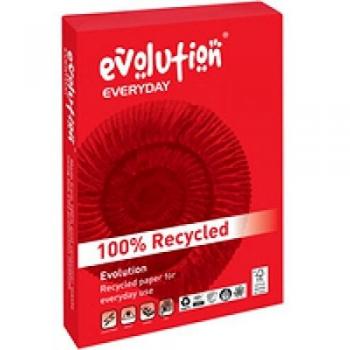 Evolution Everyday A4 Recycled Paper 75gsm White (Pack of 2500)